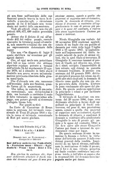 La Corte suprema di Roma raccolta periodica delle sentenze della Corte di cassazione di Roma