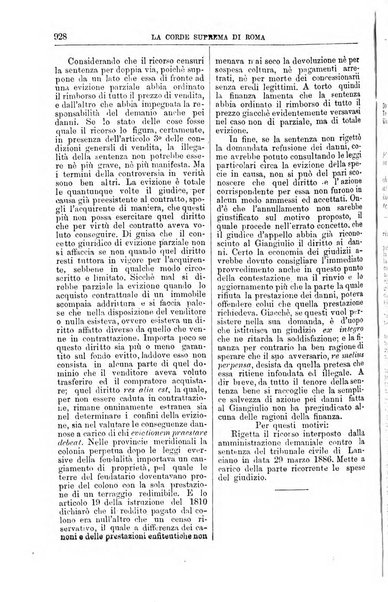 La Corte suprema di Roma raccolta periodica delle sentenze della Corte di cassazione di Roma