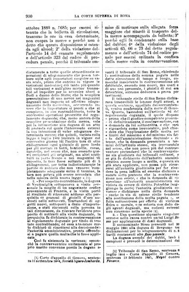 La Corte suprema di Roma raccolta periodica delle sentenze della Corte di cassazione di Roma