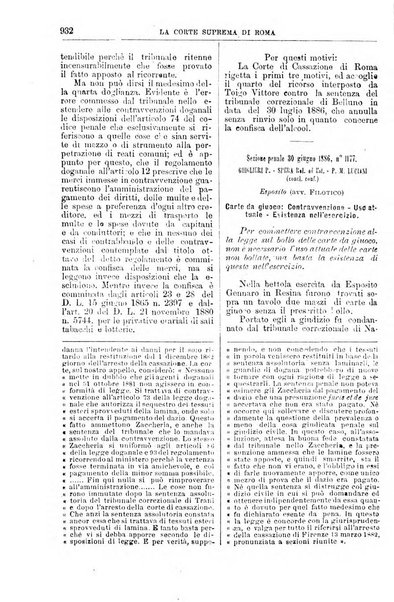 La Corte suprema di Roma raccolta periodica delle sentenze della Corte di cassazione di Roma