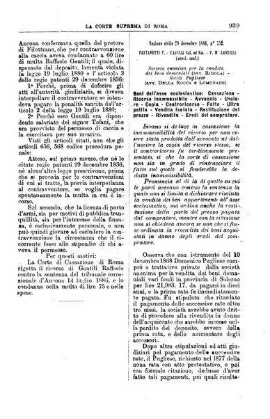 La Corte suprema di Roma raccolta periodica delle sentenze della Corte di cassazione di Roma