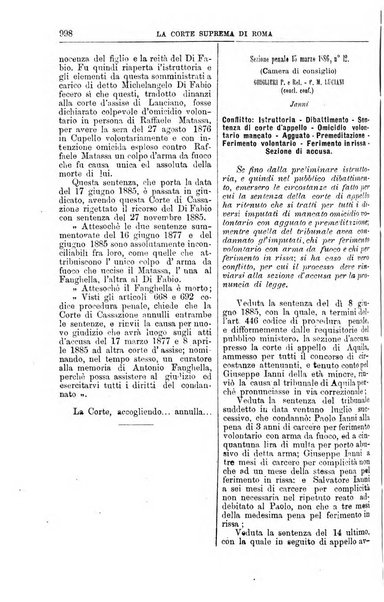 La Corte suprema di Roma raccolta periodica delle sentenze della Corte di cassazione di Roma