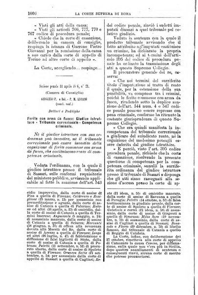 La Corte suprema di Roma raccolta periodica delle sentenze della Corte di cassazione di Roma