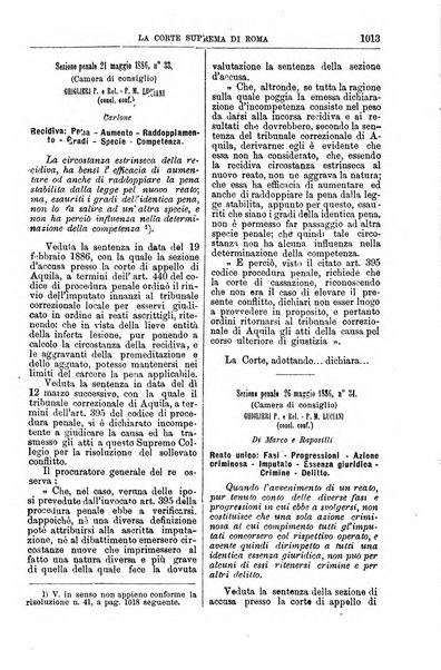 La Corte suprema di Roma raccolta periodica delle sentenze della Corte di cassazione di Roma