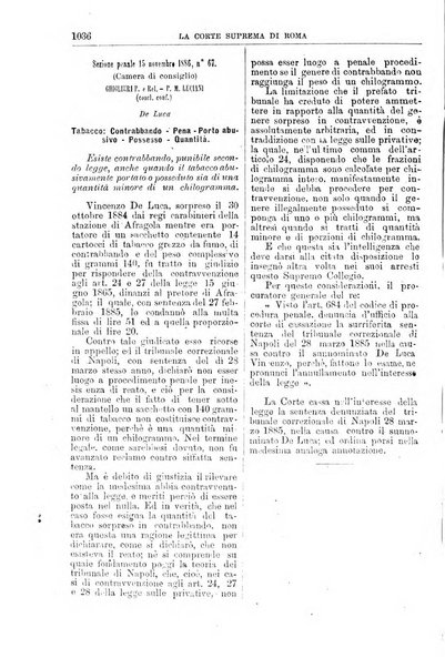 La Corte suprema di Roma raccolta periodica delle sentenze della Corte di cassazione di Roma