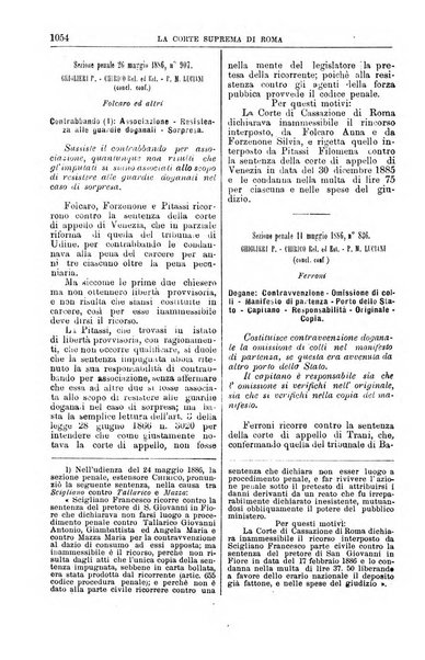 La Corte suprema di Roma raccolta periodica delle sentenze della Corte di cassazione di Roma