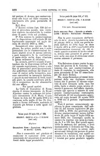 La Corte suprema di Roma raccolta periodica delle sentenze della Corte di cassazione di Roma