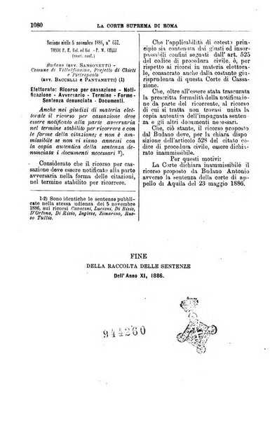 La Corte suprema di Roma raccolta periodica delle sentenze della Corte di cassazione di Roma