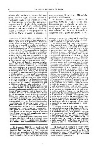 La Corte suprema di Roma raccolta periodica delle sentenze della Corte di cassazione di Roma