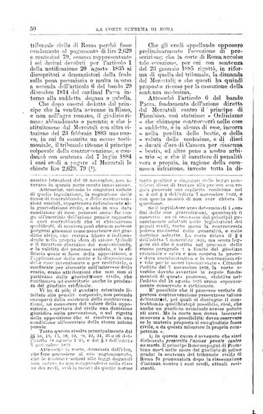 La Corte suprema di Roma raccolta periodica delle sentenze della Corte di cassazione di Roma