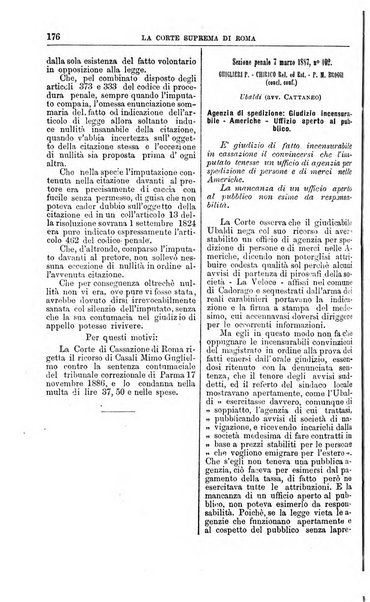 La Corte suprema di Roma raccolta periodica delle sentenze della Corte di cassazione di Roma