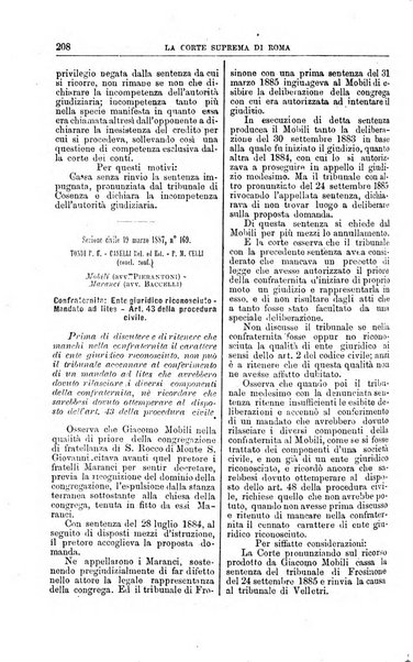 La Corte suprema di Roma raccolta periodica delle sentenze della Corte di cassazione di Roma