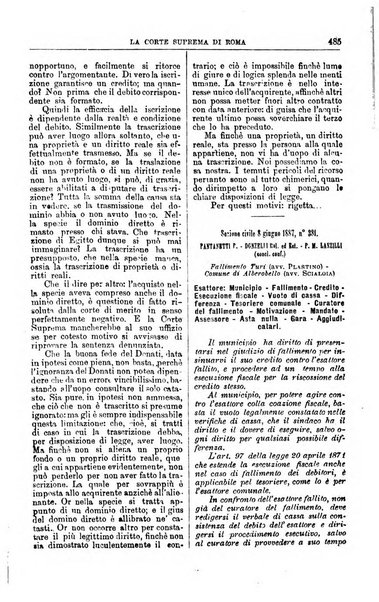 La Corte suprema di Roma raccolta periodica delle sentenze della Corte di cassazione di Roma