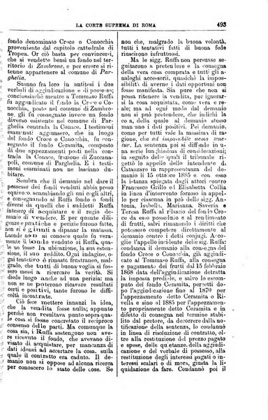 La Corte suprema di Roma raccolta periodica delle sentenze della Corte di cassazione di Roma