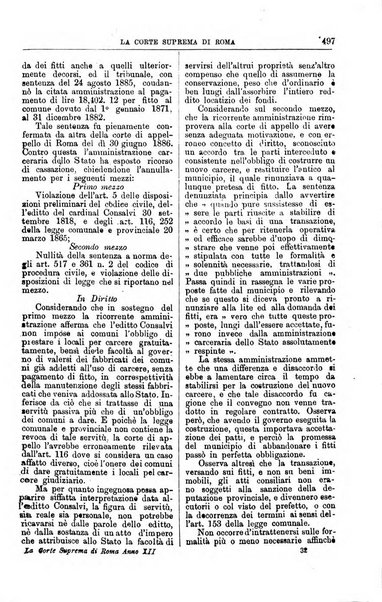 La Corte suprema di Roma raccolta periodica delle sentenze della Corte di cassazione di Roma