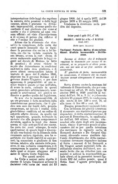 La Corte suprema di Roma raccolta periodica delle sentenze della Corte di cassazione di Roma