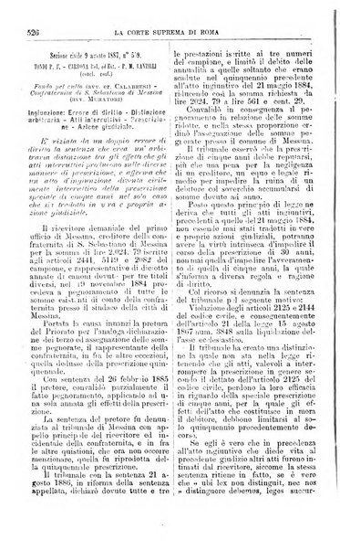 La Corte suprema di Roma raccolta periodica delle sentenze della Corte di cassazione di Roma