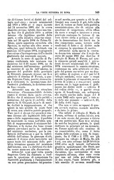 La Corte suprema di Roma raccolta periodica delle sentenze della Corte di cassazione di Roma