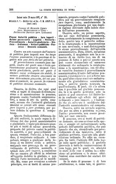 La Corte suprema di Roma raccolta periodica delle sentenze della Corte di cassazione di Roma