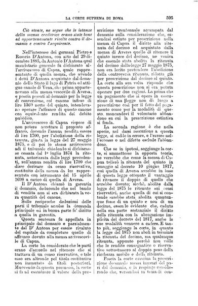 La Corte suprema di Roma raccolta periodica delle sentenze della Corte di cassazione di Roma