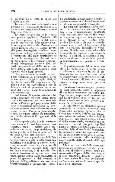 La Corte suprema di Roma raccolta periodica delle sentenze della Corte di cassazione di Roma