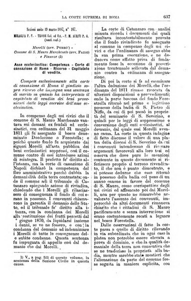 La Corte suprema di Roma raccolta periodica delle sentenze della Corte di cassazione di Roma