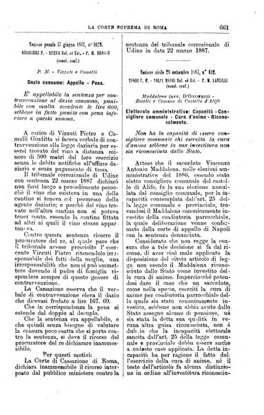 La Corte suprema di Roma raccolta periodica delle sentenze della Corte di cassazione di Roma