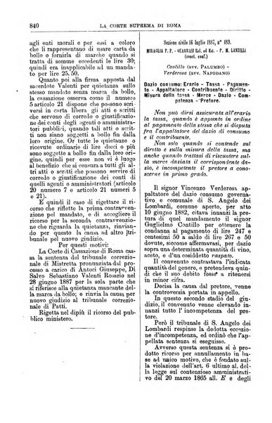 La Corte suprema di Roma raccolta periodica delle sentenze della Corte di cassazione di Roma