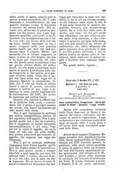 La Corte suprema di Roma raccolta periodica delle sentenze della Corte di cassazione di Roma