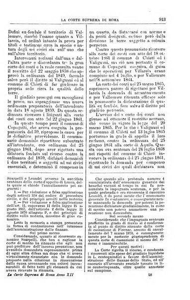 La Corte suprema di Roma raccolta periodica delle sentenze della Corte di cassazione di Roma