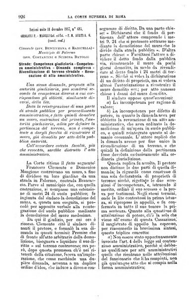 La Corte suprema di Roma raccolta periodica delle sentenze della Corte di cassazione di Roma