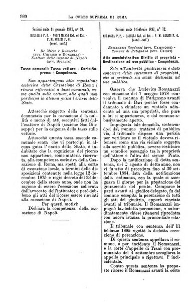 La Corte suprema di Roma raccolta periodica delle sentenze della Corte di cassazione di Roma