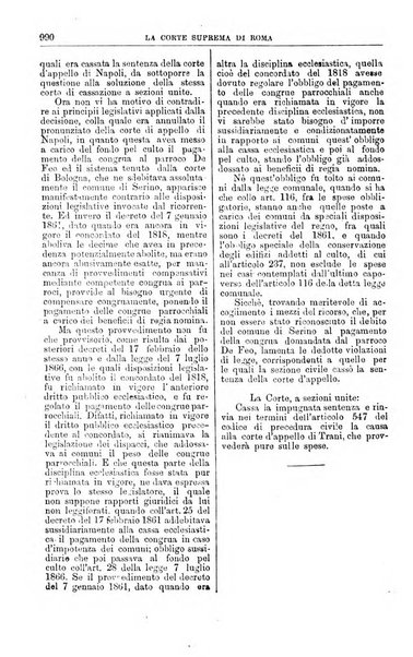 La Corte suprema di Roma raccolta periodica delle sentenze della Corte di cassazione di Roma