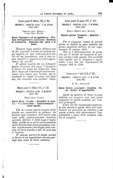 La Corte suprema di Roma raccolta periodica delle sentenze della Corte di cassazione di Roma