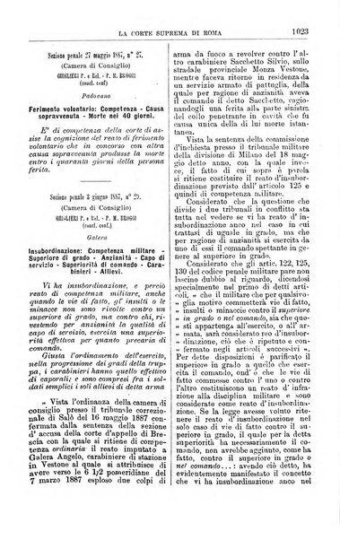 La Corte suprema di Roma raccolta periodica delle sentenze della Corte di cassazione di Roma