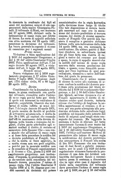 La Corte suprema di Roma raccolta periodica delle sentenze della Corte di cassazione di Roma