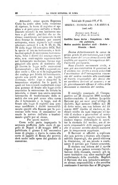 La Corte suprema di Roma raccolta periodica delle sentenze della Corte di cassazione di Roma