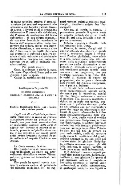 La Corte suprema di Roma raccolta periodica delle sentenze della Corte di cassazione di Roma