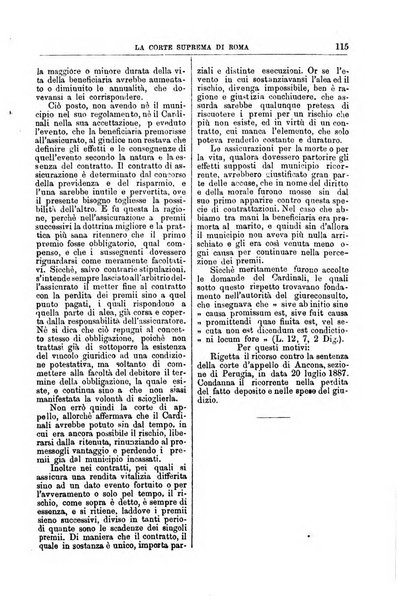 La Corte suprema di Roma raccolta periodica delle sentenze della Corte di cassazione di Roma