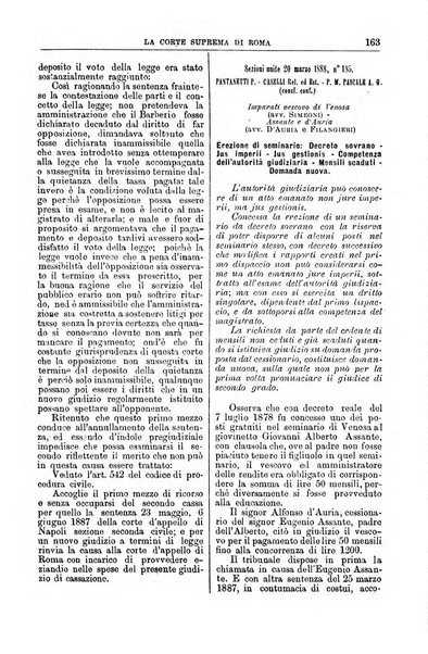 La Corte suprema di Roma raccolta periodica delle sentenze della Corte di cassazione di Roma