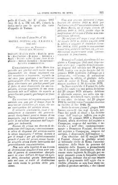 La Corte suprema di Roma raccolta periodica delle sentenze della Corte di cassazione di Roma