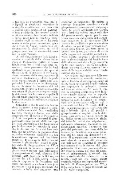 La Corte suprema di Roma raccolta periodica delle sentenze della Corte di cassazione di Roma