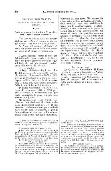 La Corte suprema di Roma raccolta periodica delle sentenze della Corte di cassazione di Roma