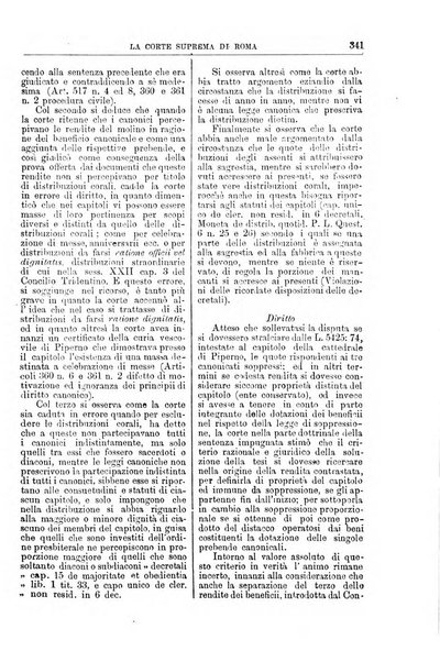 La Corte suprema di Roma raccolta periodica delle sentenze della Corte di cassazione di Roma