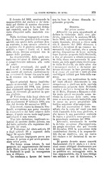 La Corte suprema di Roma raccolta periodica delle sentenze della Corte di cassazione di Roma