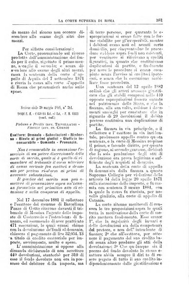 La Corte suprema di Roma raccolta periodica delle sentenze della Corte di cassazione di Roma