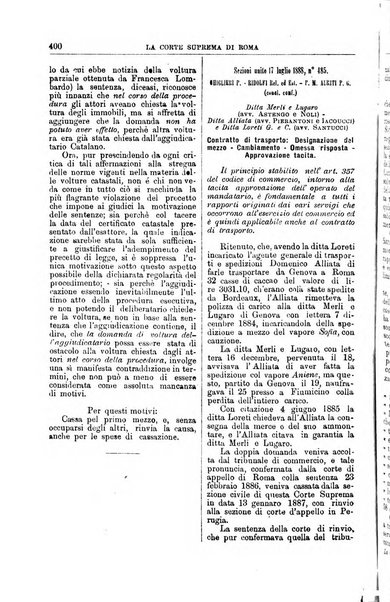 La Corte suprema di Roma raccolta periodica delle sentenze della Corte di cassazione di Roma