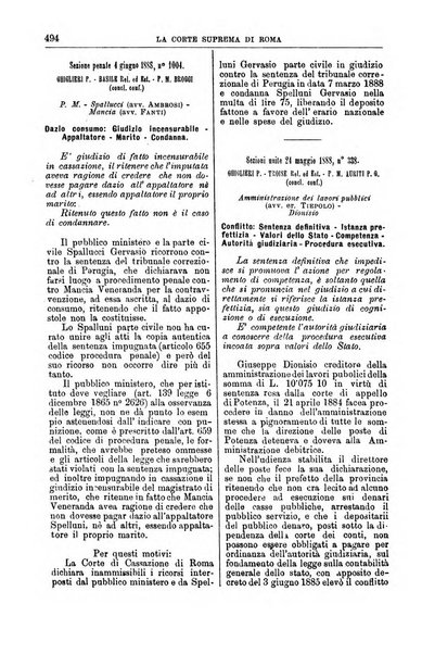 La Corte suprema di Roma raccolta periodica delle sentenze della Corte di cassazione di Roma