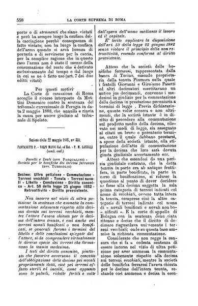 La Corte suprema di Roma raccolta periodica delle sentenze della Corte di cassazione di Roma