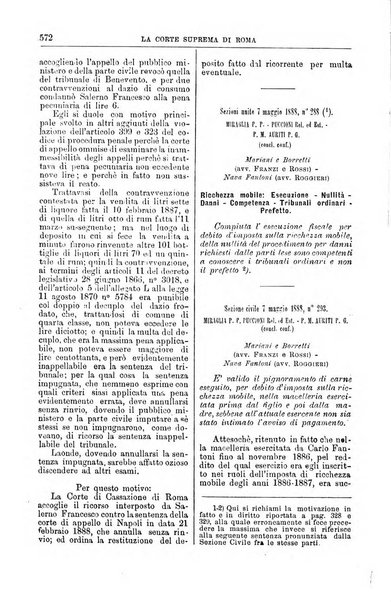 La Corte suprema di Roma raccolta periodica delle sentenze della Corte di cassazione di Roma